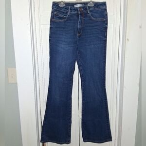 Zara Dark Blue Flare Women's Jeans